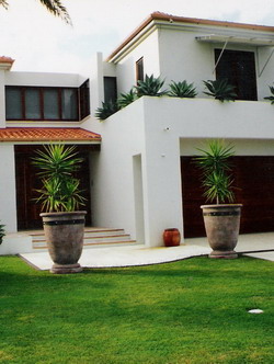 Potanico - creators of large designer landscape Pots. Big garden architectural pots horticulturally designed for trees and large plants.