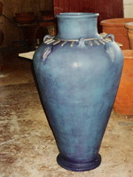 Carmen Urn, large semi formal urn, copper verdi finish