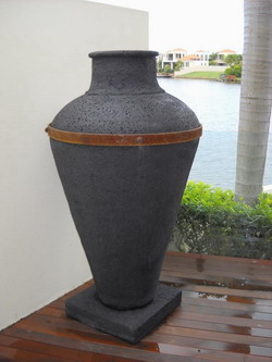 Potanico are creators of custom large outdoor garden urns for display, planters and water features.